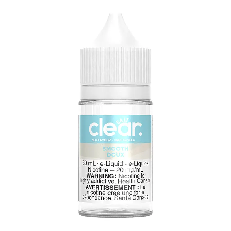 Clear Salt Nic E-liquid – Smooth 30ml