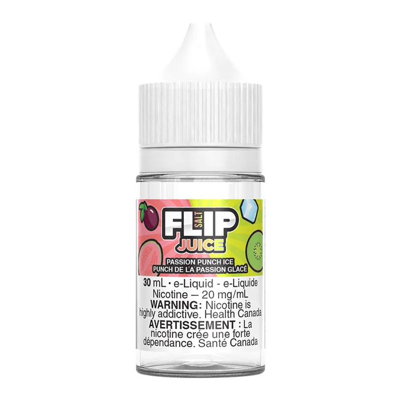 Flip Juice Salt-Nic E-Liquid – Passion Punch Ice 30ml