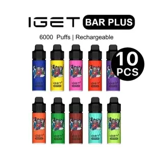 IGET Bar Plus Box Mixed Flavours (10PCS)