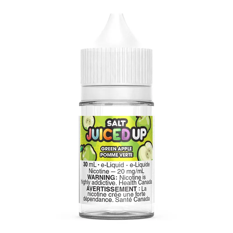Juiced Up Salt-Nic E-Liquid – Green Apple 30ml