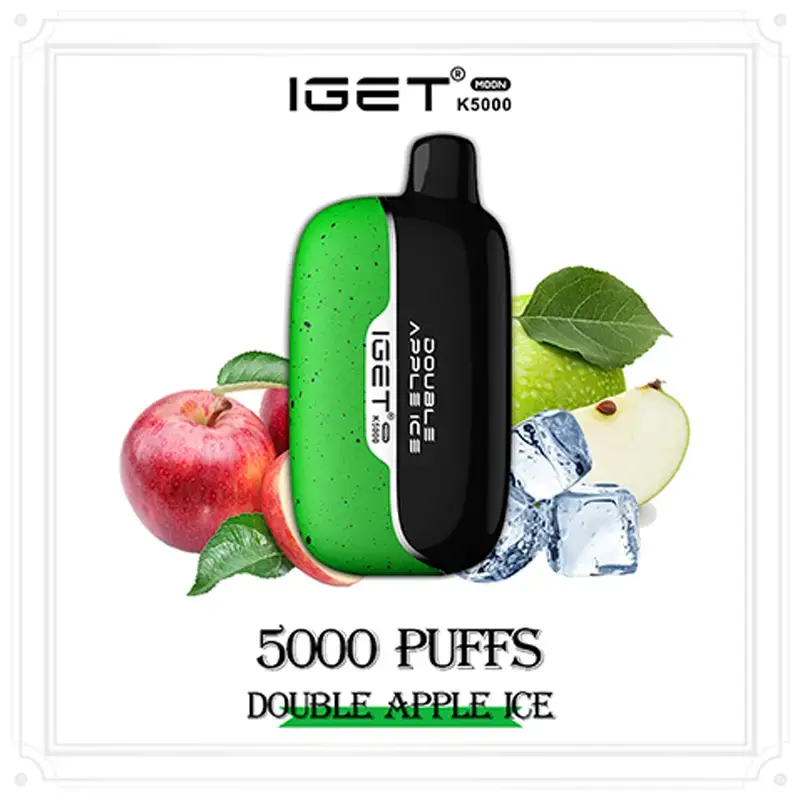IGET Moon K5000 Puffs – Double Apple Ice
