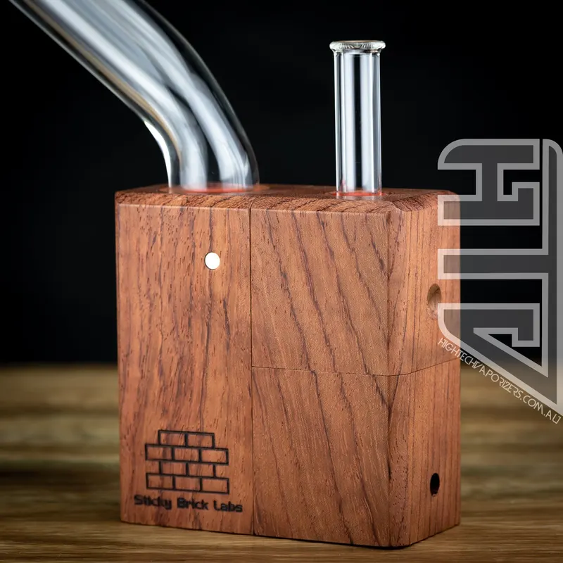 OG Brick Flame Powered Extraction Device (Bubinga) By Sticky Brick Labs