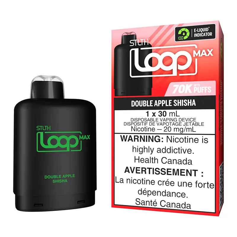 STLTH Loop Max E-Liquid Pod Pack – Double Apple Shisha