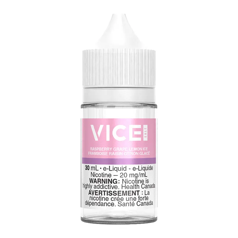 Vice Salt Nic E-Liquid – Raspberry Grape Lemon Ice 30ml