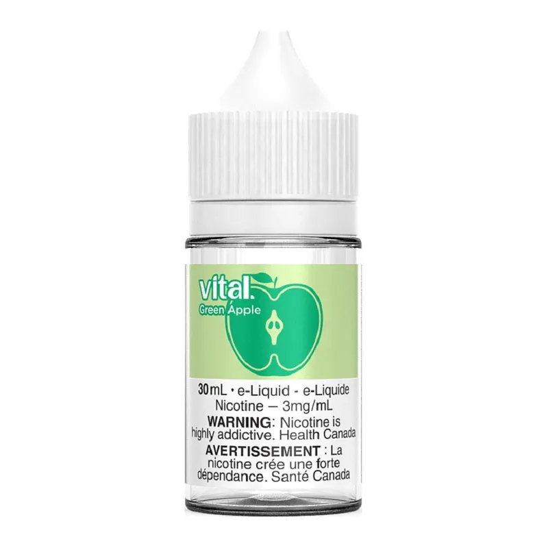 Vital Freebase E-Liquid – Green Apple 30ml